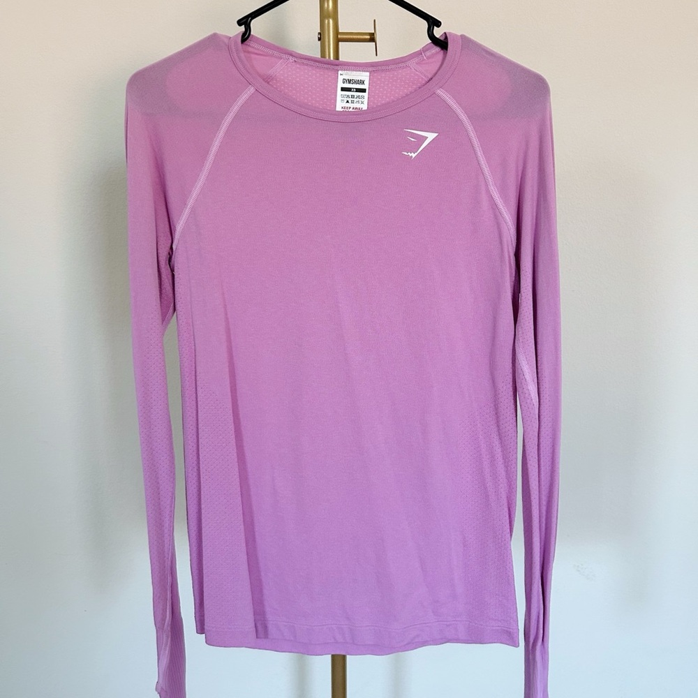 Gymshark Pink Vital Long Sleeve Top - XS